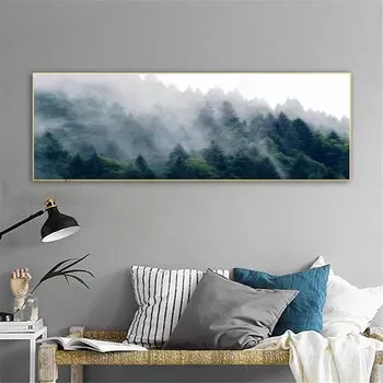 Картина на холсте RELIABLI ART Современный Туманный лес