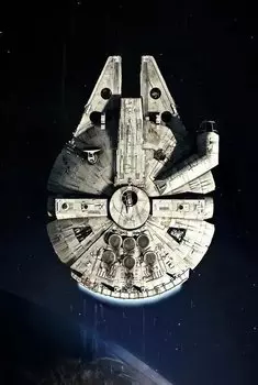 Картина на холсте Star Wars Millennium Falcon HEROCROSS