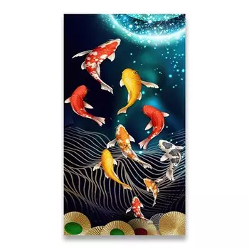 Картина на холсте «Золотой кои»