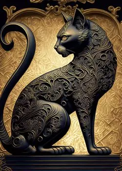 Картина на холсте Золотой лев тигр дракон PANTINGART