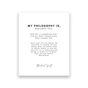 Картина с цитатами Майкла Скотта дуlike