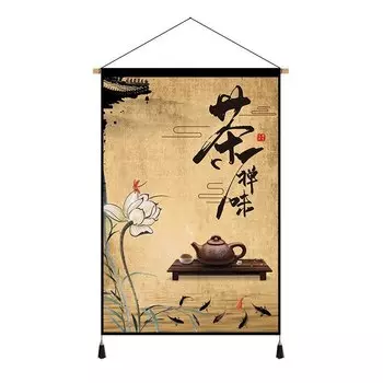 Картина в китайском стиле на холсте