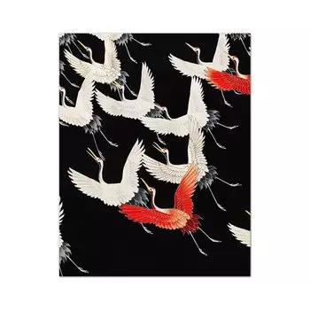 Картина Yoolife "Желтые птицы и журавли"