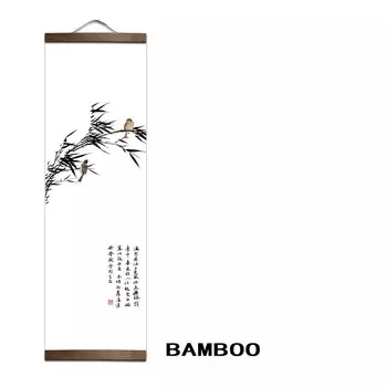 Картина "Зеленые растения и рыбки" ZHUGEGE