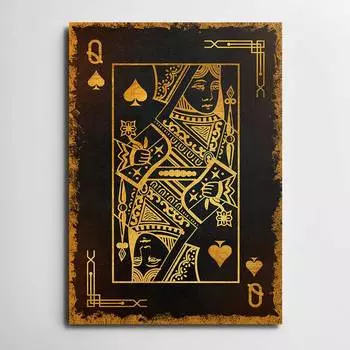 Картина "Золотая туза" AHPAINTING