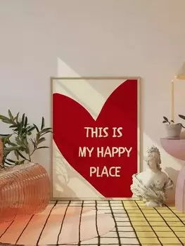 Картины на холсте HALFLEMART "This Is My Happy Place"