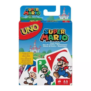 Карточные игры Mattel UNO Super Mario, семейные забавные развлечения, настольная игра, покер, детские игрушки, игральные карты