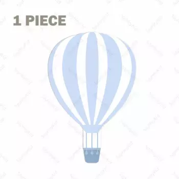 Картонная вырезка воздушный шар синий 36/67 дюймов