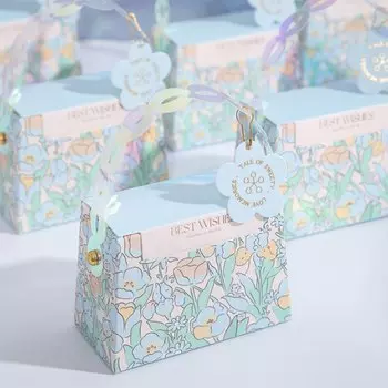 Картонные цветочные подарочные коробки, 10 шт.