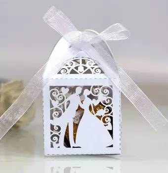 Картонные подарочные коробки NASIQUE для свадьбы 25 шт.