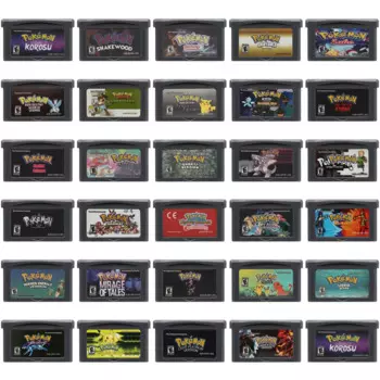 Картридж для видеоигр Pokemon GBA 32 бит, игровая консоль в стиле коросу, моэмон, Изумрудный огненный красный Мираж сказок, подарок для фанатов ретро