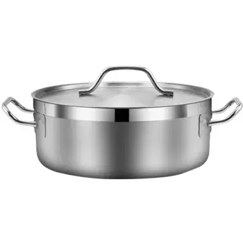 Кастрюля с крышкой из нержавеющей стали, 1 шт.