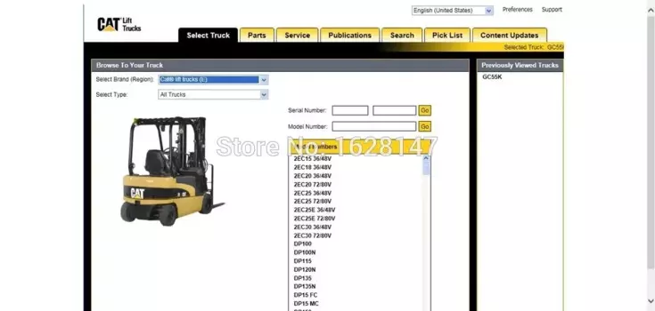 Каталог запасных частей Cat Lift Trucks 2024 [MCUFA MCFE MCFS]