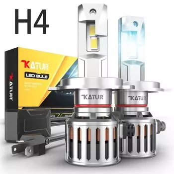 Katur 2 шт. Canbus H4 дальнего ближнего света H7 H8 H11 9005 HB3 9006 HB4 6000K Белый с драйвером 200 Вт Высокая мощность 40000LM Супер без ошибок
