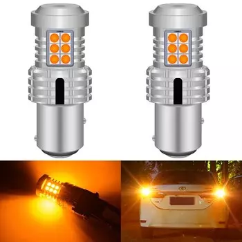Katur 2 шт. Canbus светодиодный 1157 P21/5 Вт BAY15D Автомобильные стоп-сигналы, лампы без ошибок, без гипер-вспышки, янтарный, желтый, белый, красный