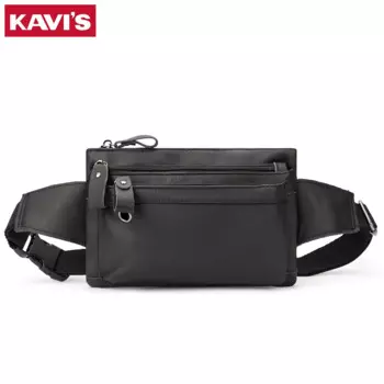 KAVIS Водонепроницаемая нагрудная сумка через плечо кожаная дорожная Мужская классическая модная многофункциональная уличная спортивная поясная сумка