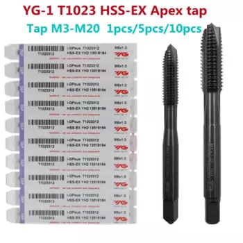 KAVTECNC TOOLS YG-1 T1023 HSS-EX Apex метчик для резьбы M2-M20 нержавеющая сталь