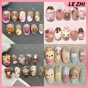 MINISO накладные ногти Hello Kitty Teddy Bear