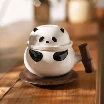 Kawaii Ailuropoda Melanoleuca хобби мультфильм кружка керамический сепаратор чая чашка подарки подруге подарок на день рождения