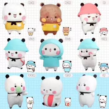 Kawaii Bubu и Dudu панда один два панды мультфильм панда Медведь кукла хобби Коллекционная мягкая подушка мягкие животные Плюшевые игрушки подарки