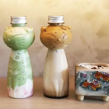 Kawaii Cat пластиковая бутылка для воды 350/500 мл