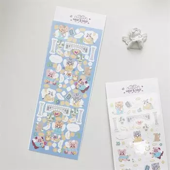 Kawaii Devil Angel Character Sticker Photocards Decorative DIY Scrapbooking Album Diary Idol Card Decorative Stationery