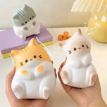 Kawaii мультяшный Кот сжимаемые игрушки плюши медленно восстанавливающая форму кукла снятие стресса милая игрушка для снятия стресса