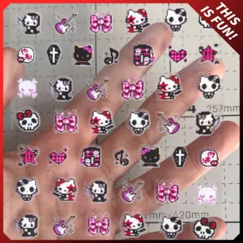 Набор наклеек MINISO Kawaii Mymelody Pixel Death Hellokitty