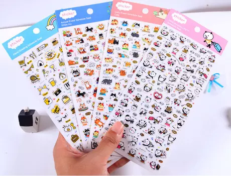 Кавайные наклейки Amengguo для скрапбукинга