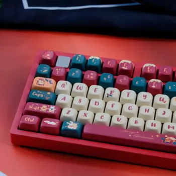 KBCaps 129 клавиши кролик медведь рождественский дом профиль FOA PBT сублимационная клавиатура для MX SwitchGaming механическая клавиатура