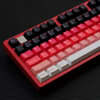 KBCaps PBT материал 151-клавишный постепенный первый любовный вишневый профиль краска сублимационная клавиатура для MX Switch игровая механическая клавиатура