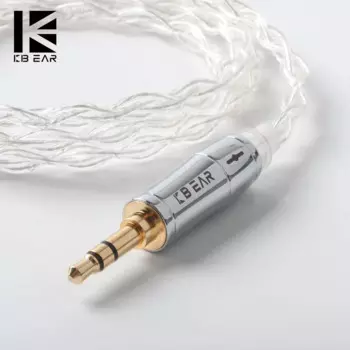 KBEAR Limpid 4 ядра 4N 99.99% чистоты Серебристые наушники кабели с 2-контактным/QDC/MMCX/TFZ коннектором для KZ ZSX ZS10 PRO ZSN BLON BL03