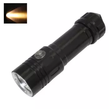 KC Fire желтый/белый водонепроницаемый фонарик для дайвинга