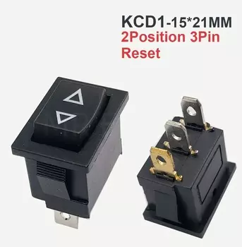 1 шт. KCD1 Mini черный 3-контактный/6-контактный кулисный переключатель ВКЛ./ВЫКЛ./вкл. AC 6A/250V10A/125V
