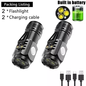 KDULIT Мини-фонарик 3-х светодиодный