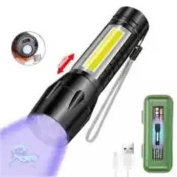 KDULIT УФ-фонарик 395 нм USB перезаряжаемый
