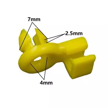 KE LI MI 50 шт., пряжка замка для автомобиля, Желтая Пластиковая Автомобильная боковая Блокировка двери, фиксированные клипсы