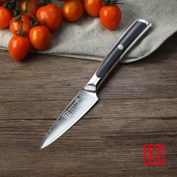 KEEMAKE нож для чистки фруктов 3,5 дюйма/89 мм, Ультра Острый Высокоуглеродистый нож VG10 из дамасской стали для приготовления пищи, инструменты для шеф-повара