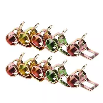 Keepheart пружинные зажимы 10 шт., 4-25 мм, нержавеющая сталь