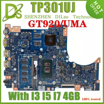 KEFU TP301UJ Материнская плата ASUS Vivobook флип TP301U TP301UA Q303UA TP301UJ материнская плата I3 I5 I7-6500U 4 ГБ 100% тесты OK