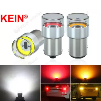 KEIN 2 шт. P21W 1156 светодиодная лампа 1157 BA15S R5W BAY15D P21/5W COB R10W красная Автомобильная фонарь заднего хода стоп-сигнала поворота тормоза 12 В