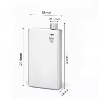 Keith Ti9306 Титановая фляга 120 мл