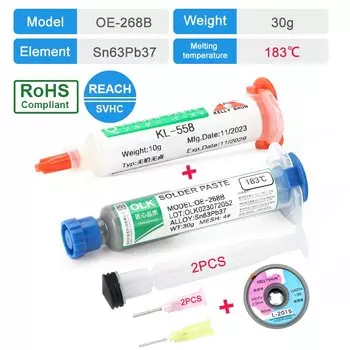 Kellyshun оловянная паяльная паста 30/50г