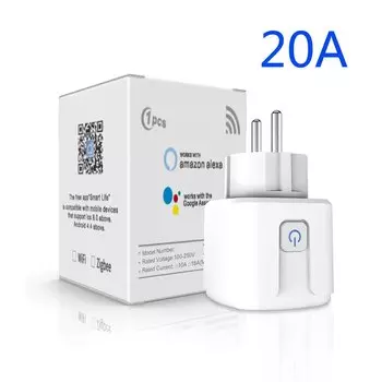 Kemei умная розетка Wi-Fi 16A/20A