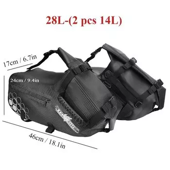 KEMiMOTO мотоциклетная сумка 28л водонепроницаемая дорожная сумка для багажа седельные сумки для мотоциклов боковая сумка универсальная для Yamaha для Honda