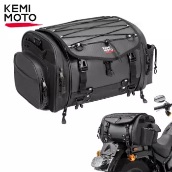 KEMIMOTO мотоциклетные хвостовые сумки, расширяемые дорожные сумки большой вместимости, универсальные водонепроницаемые сумки из ПВХ на задней стойке, багажник, сумка