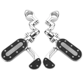 KEMIMOTO мотоциклетные шоссейные подножки для 1,25 дюйма, регулируемые подножки для защиты двигателя для Sportster Street Glide Road Glide