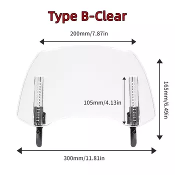 KEMIMOTO мотоциклетный дефлектор лобового стекла, регулируемый универсальный для BMW R1250GS R1200GS, удлинение, аксессуары для лобового стекла