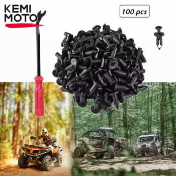 KEMiMOTO Renegade Rivets 100 Pack ATV UTV для Can Am Maverick Commander Outlander для John Deere Gator TX для HUV 4421