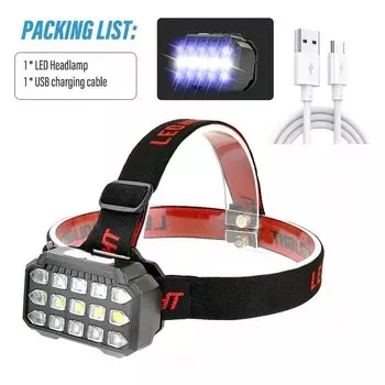 KENSUN Двухцветный Налобный Фонарь UV+Белый Свет